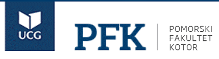 University of Montenegro / Faculty of Maritime Studies in Kotor logo